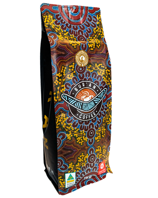 Bur'an Espresso Coffee - 1KG Bag of Australian Grown Beans